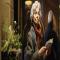 Бабулька у метро раздаёт рекламу суши. Девушка выходит, протягивает руку, та смотрит внимательно: